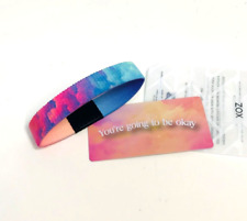 ZOX **New YOU'RE GOING TO BE OKAY** Small Single New IN PKG Wristband w/Card picture