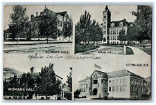 1913 Greetings From Missoula Montana MT, Wallace ID Antique Multiview Postcard picture