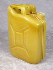 Franor Royale Pottery Jerrycan Decanter WW2 1944 Yellow  6-3/4in T France Jerry picture