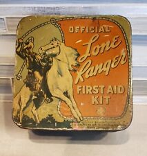 Vintage Lone Ranger First Aid kit. Empty. American White Cross Labs. Very Old.  picture