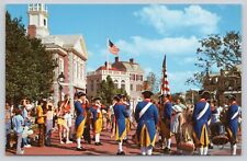 Postcard Walt Disney World Liberty Square Fife Drum Corps Vintage Unposted  (a1) picture
