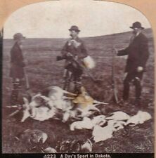 Dakota Territory Day's Sport Hunting Scene Stereoview Photo 1880s G. H. Graves picture