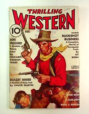 Thrilling Western Pulp Aug 1937 Vol. 14 #2 VG picture