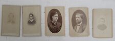 Lot of 5 Carte de Visites, CA Gold Country Nevada City, Foresthill, Grass Valley picture