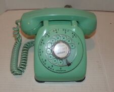Vintage Automatic Electric Rotary Desk Phone Sea Foam Green 1960's Monophone picture
