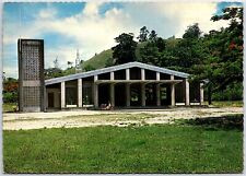 VINTAGE CONTINENTAL SIZE POSTCARD ST. BARNABAS CATHEDRAL IN HONIARD GUADALCANAL picture