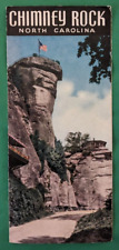 Chimney Rock North Carolina Tourist Travel Brochure Vintage 1960s picture