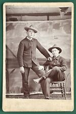 Antique Victorian Cabinet Card Photo Handsome Men Brothers Friends Boyfriends picture