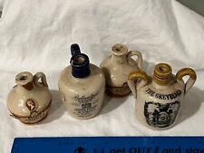 Mini whiskey advertising jugs miniature Scotland Ballantine Greybeard Bronte picture