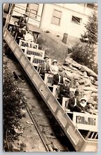 1917 Mt Manitou Scenic Incline. Colorado Real Photo Postcard. RPPC picture
