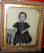 1/6th Size Ambrotype of young girl in half case picture