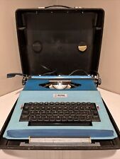 Vintage 1969 1970s ROYAL Apollo 12-GT SP-8500 Electric Typewriter Blue Japan picture