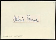 Valerie French d1990 signed autograph auto 4x5 Cut Film & Stage Actress in Jubal picture