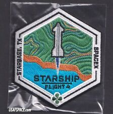 Authentic SPACEX STARSHIP TEST FLIGHT-4 SUPER HEAVY STARBASE, TX Mission PATCH picture