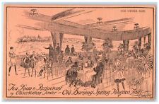 c1905's Observation Tower Restaurant Tea Room Sketch Niagara New York Postcard picture