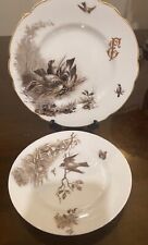 RARE 1884-1917 Antique  RUSSIAN Imperial PORCELAIN Plate And SAUCER Kornilov picture