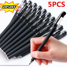 5X 0.5 Black Gel Pen Full Matte Water Pens Writing Stationery Supply Office-NICE picture