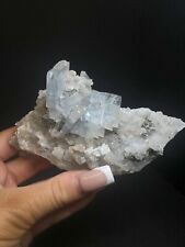 Museum Quality, Aesthetic Chalcopyrite, Blue Barite And Chalcedony From Morocco picture