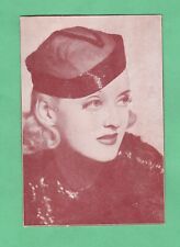 Bette Davis   Mid 1930's Annonymous  Film Star  PROMO  Card  Super Rare picture
