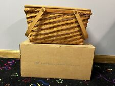 2000 Longaberger Founders Basket Dave With Lid & Box picture