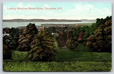 Tarrytown NY~Looking West From Mason School~Valentine & Sons Publ~Vintage PC picture