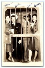 c1940s Long Beach Jail US Navy Sailors California CA RPPC Photo Vintage Postcard picture