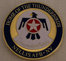 * UNITED STATES AIR FORCE NELLIS AFB NV THUNDERBIRDS CHALLENGE COIN US SELLER picture