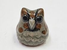 Vintage RARE Miniature Jorge Wilmot Tonala Mexico Pottery Owl Figurine Folk Art picture