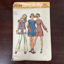 Mini Dress Smock Pants Pattern Simplicity 9834 Size 9JP COMPLETE picture