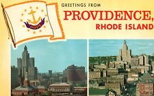 Postcard RI Providence Rhode Island Greetings Chrome Unposted Vintage PC J2416 picture