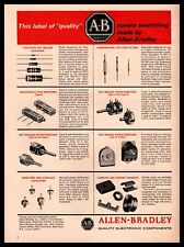 1965 Allen Bradley Milwaukee Molded Resistors Potentiometers Capacitors Print Ad picture