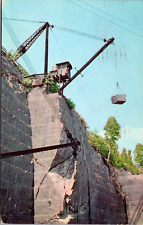 Rochester Vermont VT Verde Marble Quarry Derrick Hoisting Block Postcard picture