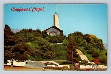 Portuguese Bend CA-California, Wayfarers' Chapel, Religion, Vintage Postcard picture
