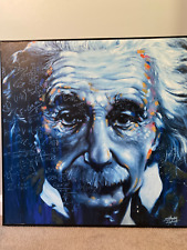 Albert Einstein Giclee Print Painting Framed 