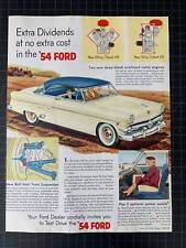 Vintage 1954 Ford Print Ad picture
