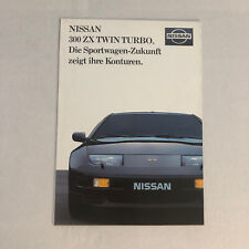 Vintage Nissan 300ZX Twin Turbo Poster Sales Brochure Catalog GERMAN TEXT Euro picture