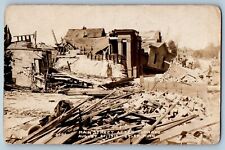 Tyler Minnesota MN Postcard RPPC Photo Main Street After Tornado c1910's Antique picture