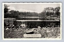 Adirondacks NY-New York, Water Falls And Lake, Olmstedville, Vintage Postcard picture