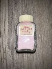 Vintage Wrisley Rose Sachet Powder Jar 1 Oz Full Pink Perfumed New York Chicago picture