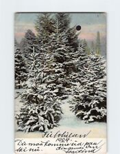 Postcard Winter Scene Forest Trees picture