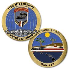 USS Mississippi SSN 782 Navy Challenge Coin picture