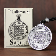 Talisman Pentacle of Saturn Solomon Seal Pendant kabbalah Hermetic Jewelry picture