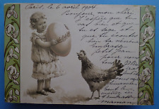 April 4, 1904 Easter Holiday postcard *Joyeuses Paques* from Paris, France picture