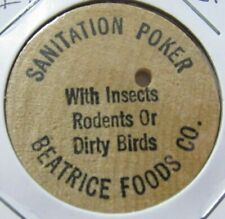 Vintage Beatrice Foods Co. Irvine, CA Wooden Nickel - Token California picture