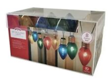 Holiday Time 8' Jumbo C7 Christmas Lights, Multicolor, 8 Count picture