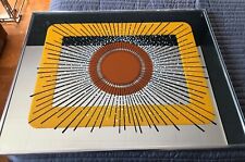 OP ART Vintage MIRROR MCM Abstract 22 X 28 Inches Painted Rare Sunburst picture