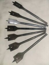 Vintage Spade Drill Bits Lot of 7 1980s  picture