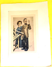 Antique Print Pierre Curie & Marie Sklodowska Curie  JMP Framed Scientist 1930 picture