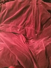 Vintage Crushed Red Wine Velvet Duvet Cover With 2 Pillow Shams picture