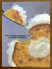 1986 Duncan Hines Snowball Cake Vintage Print Ad/Poster Food Snack 80s Art Décor picture